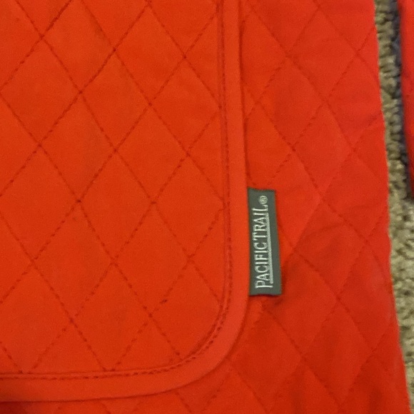 Pacific Trail Red Quilted Button Down Jacket - Picture 3 of 8